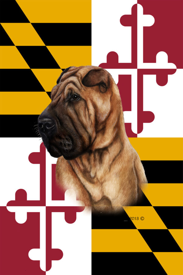 SHARPEI BEST OF BREED - GARDEN FLAG