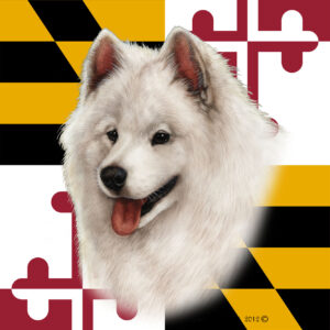 SAMOYED BEST OF BREED - GARDEN FLAG