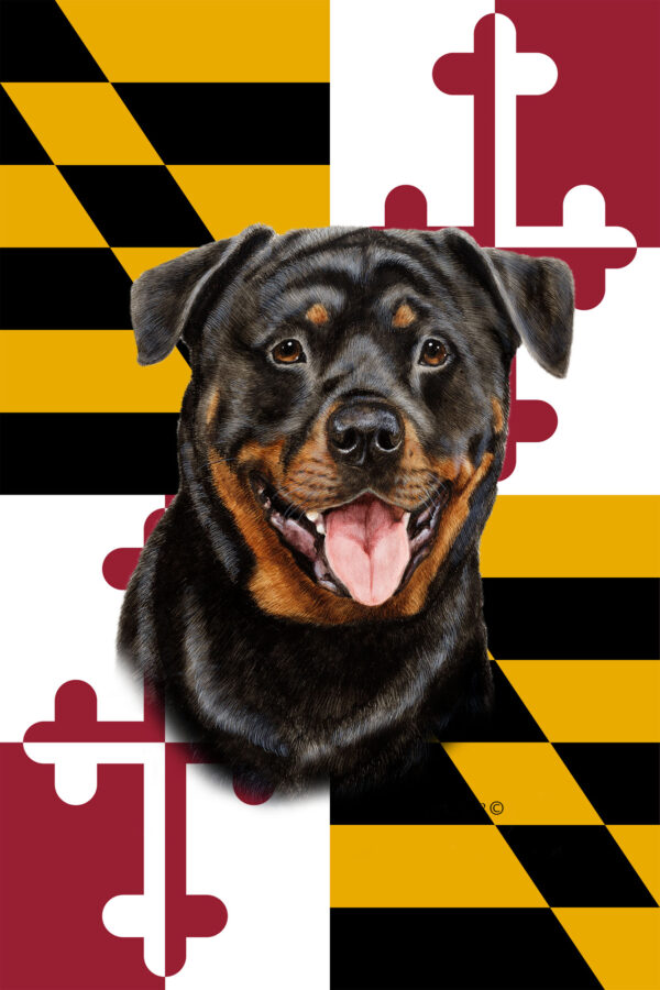 ROTTWEILER BEST OF BREED - GARDEN FLAG
