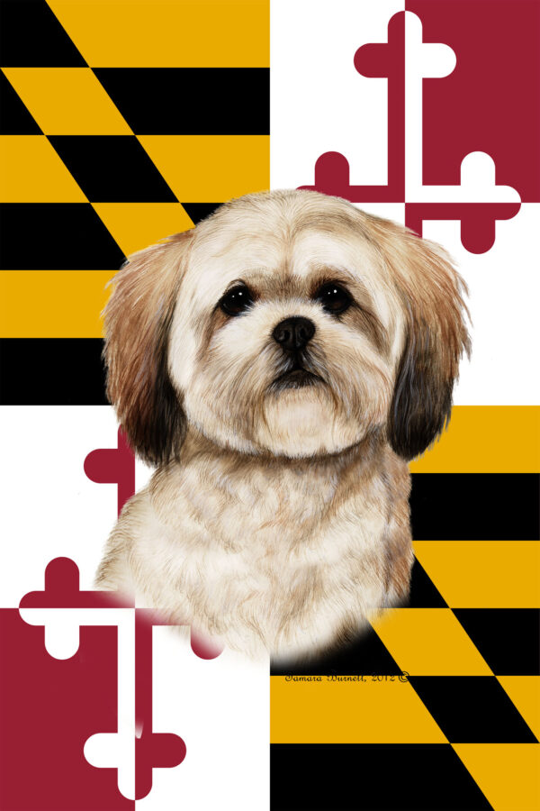 LHASA APSO BEST OF BREED - GARDEN FLAG