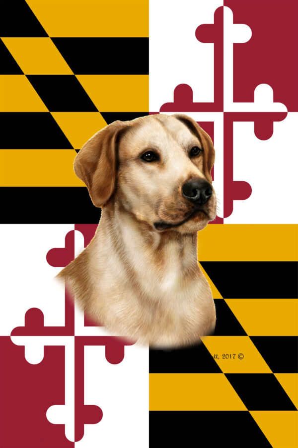 LABRADOR YELLOW BEST OF BREED - GARDEN FLAG