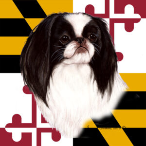 JAPANESE CHIN BEST OF BREED - GARDEN FLAG