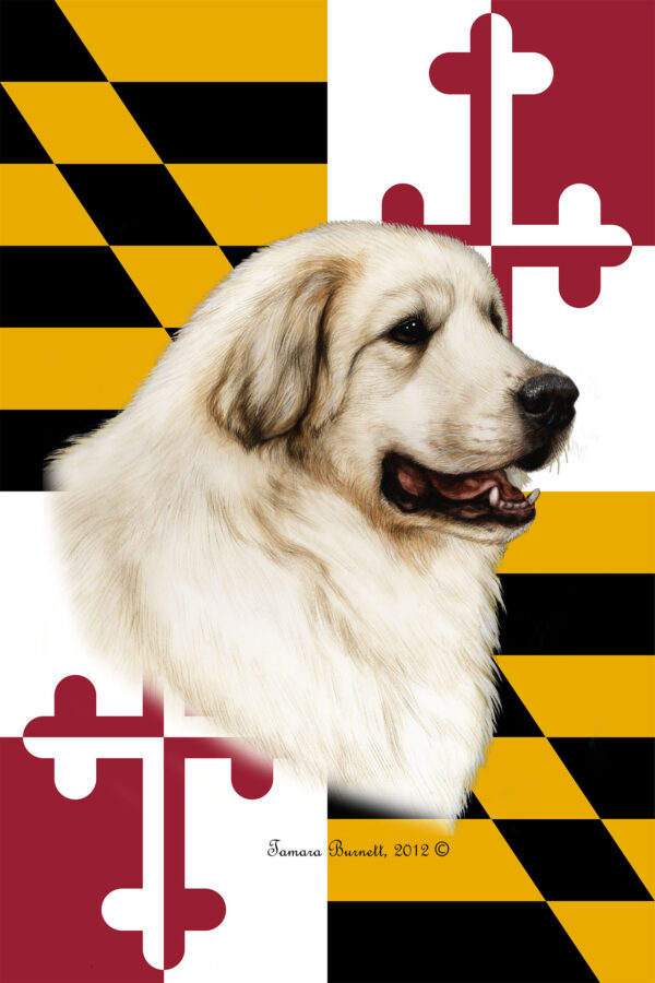 GREAT PYREENES BEST OF BREED - GARDEN FLAG