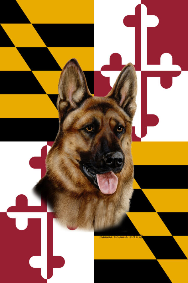 GERMAN SHEPHERD BEST OF BREED - GARDEN FLAG