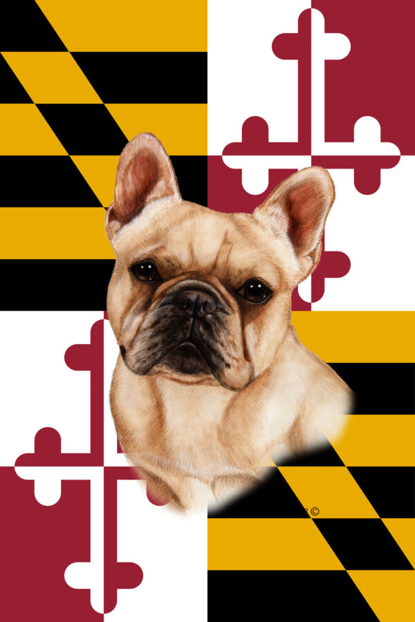 FRENCH BULLDOG CREAM BEST OF BREED - GARDEN FLAG