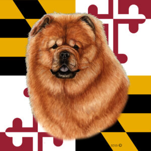 CHOW CHOW RED BEST OF BREED - GARDEN FLAG
