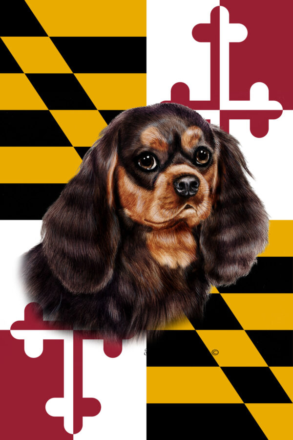 CAVALIER KING CHARLES BEST OF BREED - GARDEN FLAG