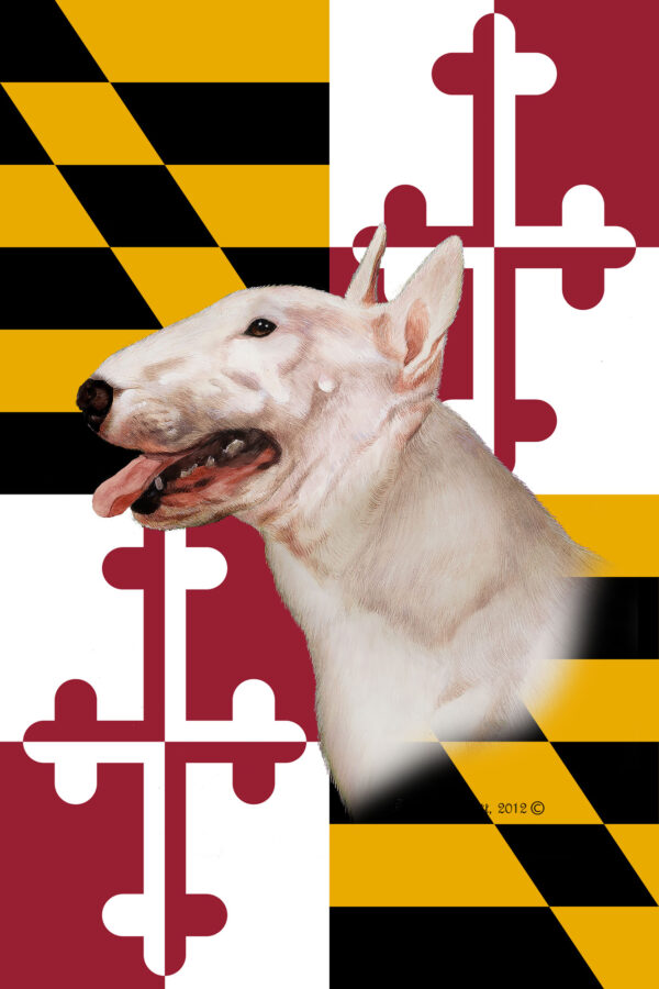 BULL TERRIER BEST OF BREED - GARDEN FLAG