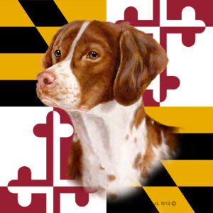 BRITTANY SPANIEL BEST OF BREED - GARDEN FLAG