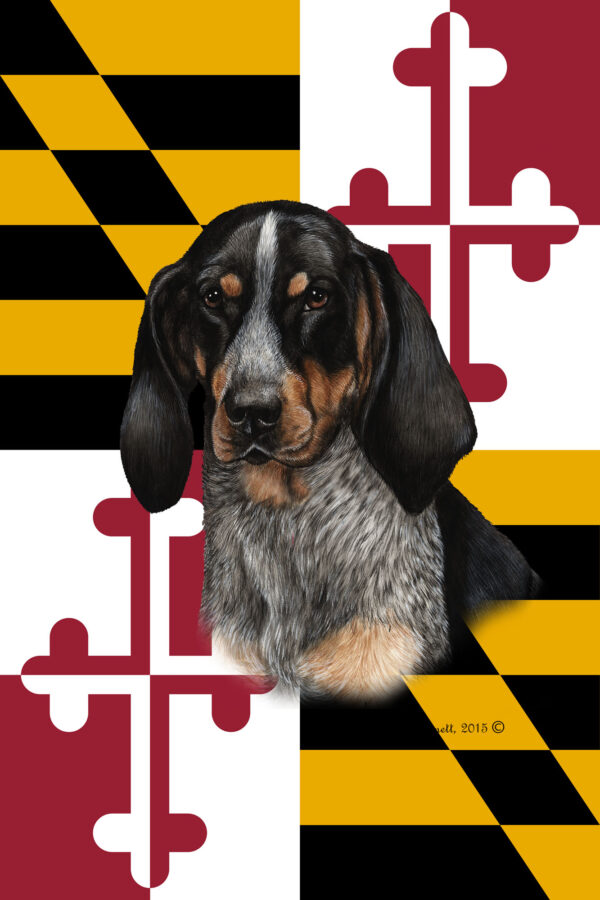 BLUE TICK COON HOUND BEST OF BREED - GARDEN FLAG
