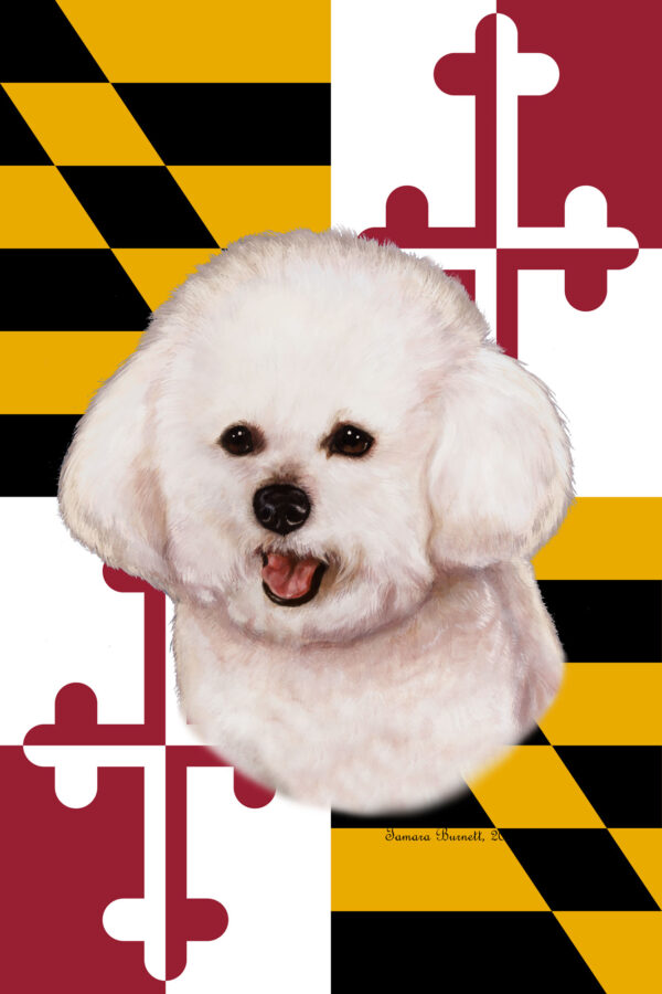 BICHON FRISE BEST OF BREED - GARDEN FLAG