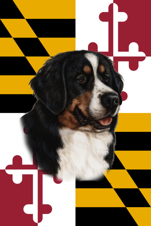 BERNESE MOUNTAIN DOG BEST OF BREED - GARDEN FLAG