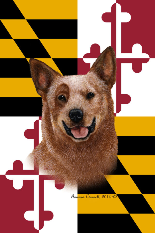 AMERICAN CATTLE DOG RED BEST OF BREED - GARDEN FLAG