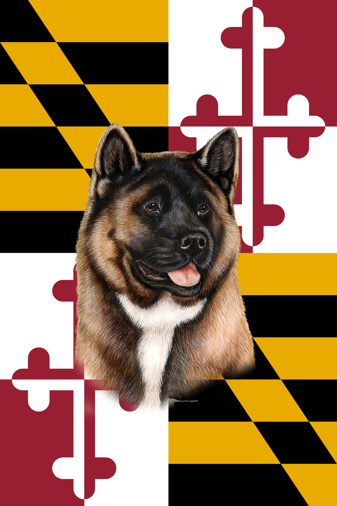 AKITA BEST OF BREED - GARDEN FLAG