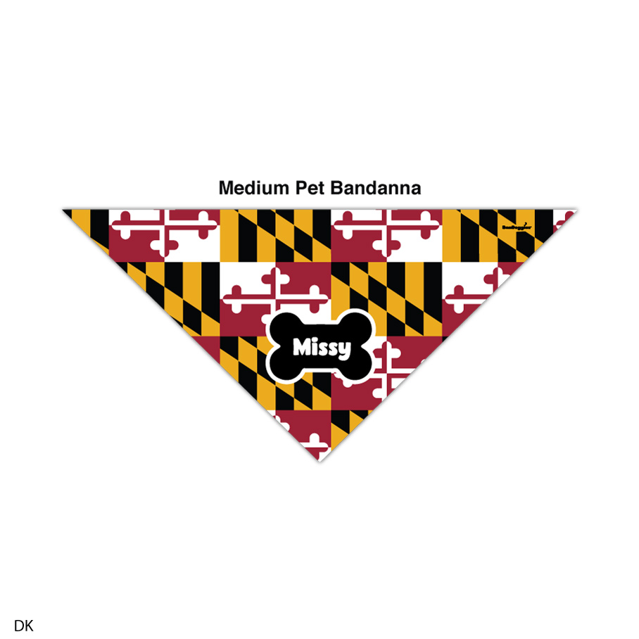 MARYLAND PET BANDANA - MISSY