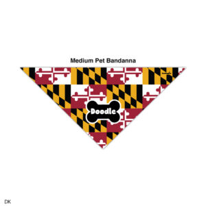 MARYLAND PET BANDANA - DOODLE