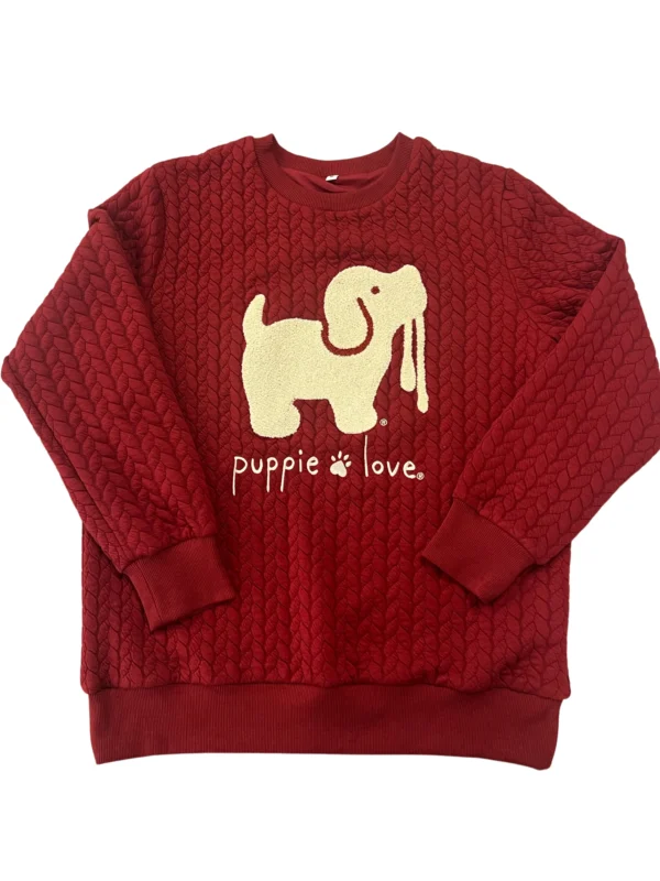 CHENILLE SWEATER, MAROON