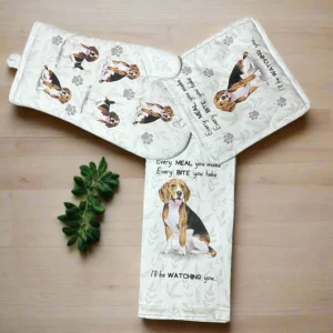 Oven Mitt Set - Beagle