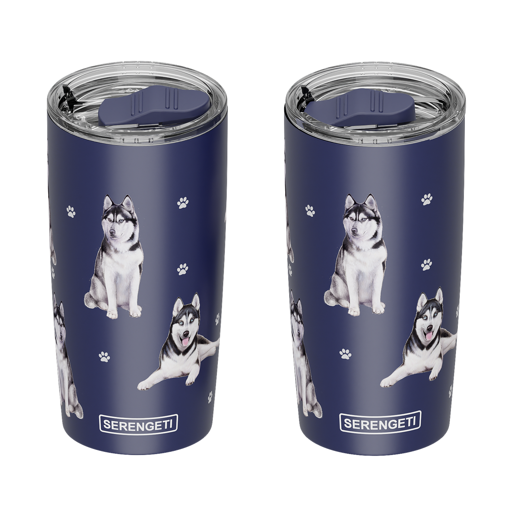 Siberian Husky Serengeti 20 oz Tumbler