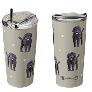 Labradoodle, black Serengeti 20 oz Tumbler