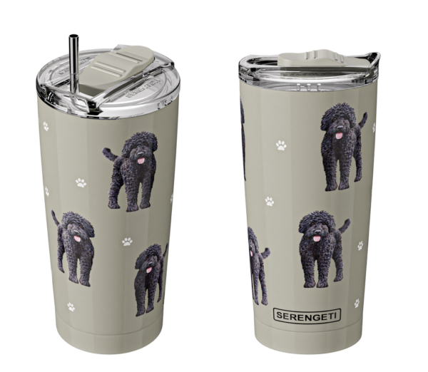 Labradoodle, black Serengeti 20 oz Tumbler