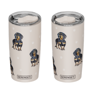Dachshund, black Serengeti 20 oz Tumbler