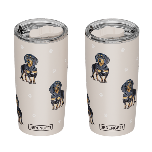 Dachshund, black Serengeti 20 oz Tumbler