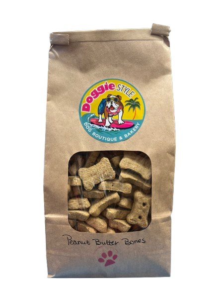 Doggie Style Peanut Butter Bones