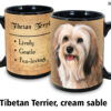 Tibetan Spaniel, Black and White Mug - Image 2