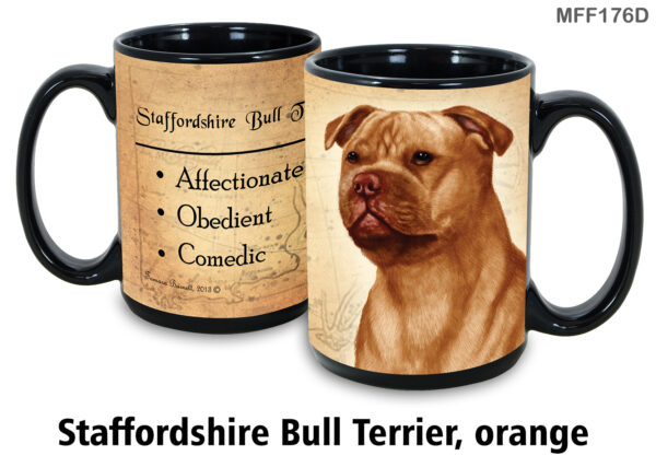 Staffordshire Bull Terrier, Orange Mug