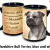 Staffordshire Bull Terrier, Blue and White Mug - Image 2