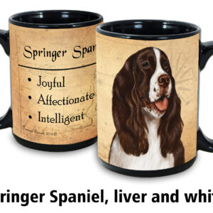 Springer Spaniel, Liver and White Mug