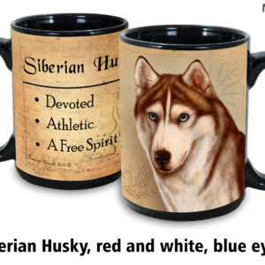 Siberian Husky, Red and White, Blue Eyes Mug