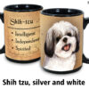 Shih Tzu, Silver and White Mug - Image 2