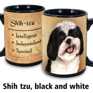 Shih Tzu, Black and White Mug
