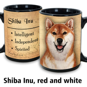 Shiba Inu, Red and White Mug