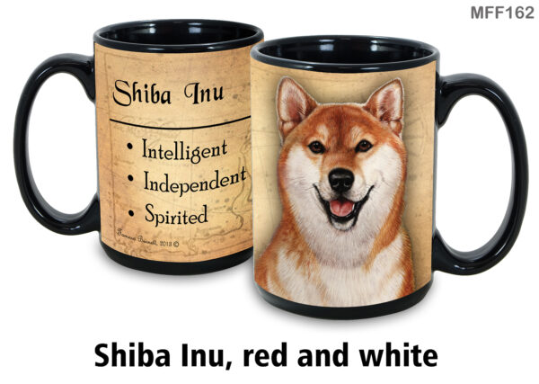 Shiba Inu, Red and White Mug