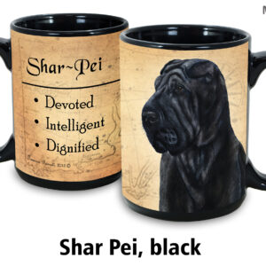 Shar Pei, Black Mug