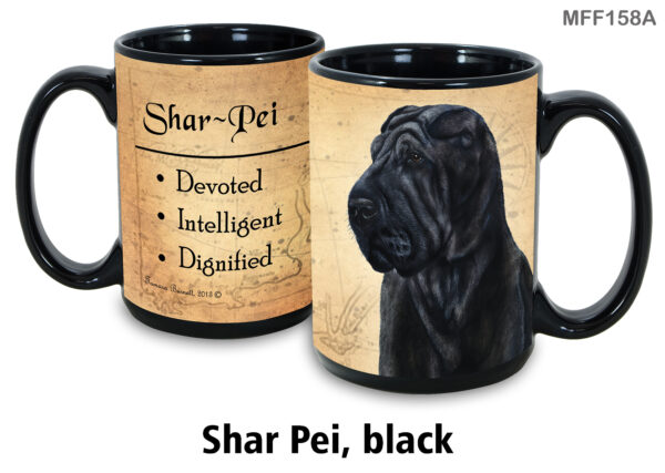 Shar Pei, Black Mug
