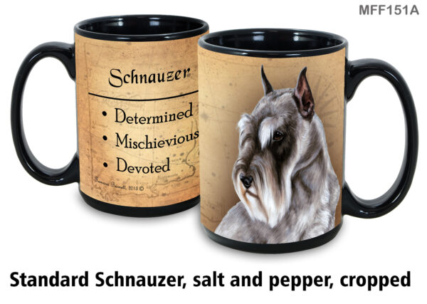 Standard Schnauzer, Salt & Pepper Cropped Ears Mug