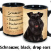 Schnauzer, Black Dropped Ears Mug - Image 2