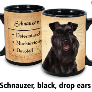 Schnauzer, Black Dropped Ears Mug
