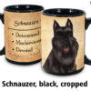 Schnauzer,Black Cropped Ears Mug - Image 2