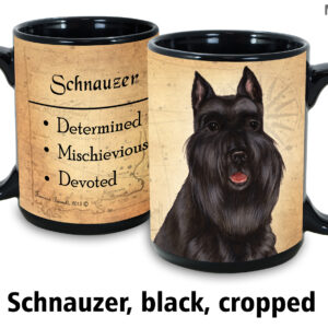 Schnauzer,Black Cropped Ears Mug