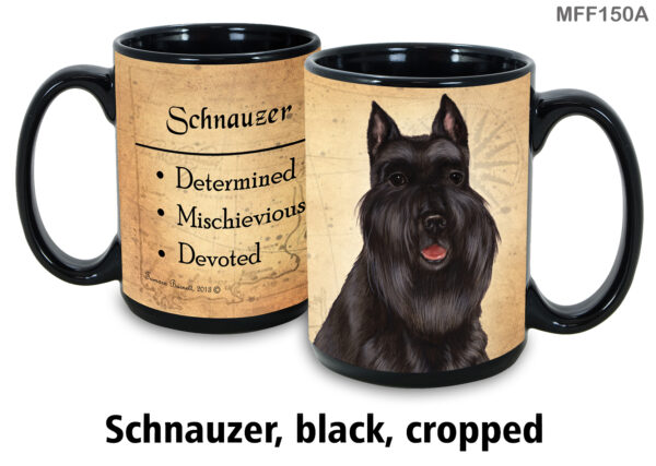 Schnauzer,Black Cropped Ears Mug