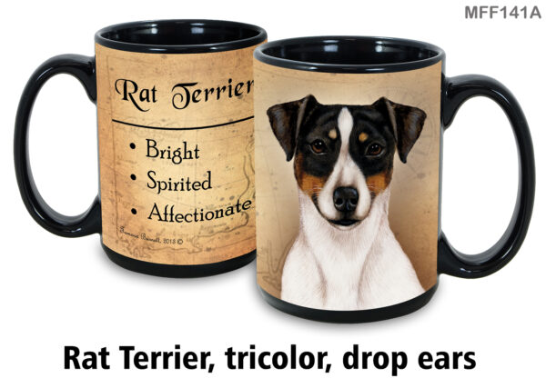 Rat Terrier, Tricolor Drop Ears Mug