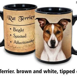 Rat Terrier, Brown & White Tipped Ears Mug