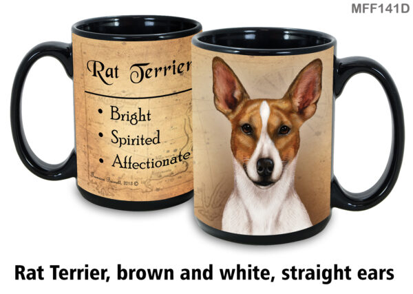 Rat Terrier, Brown & White Straight Ears Mug