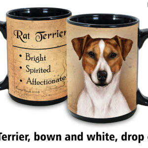 Rat Terrier, Brown & White Drop Ears Mug