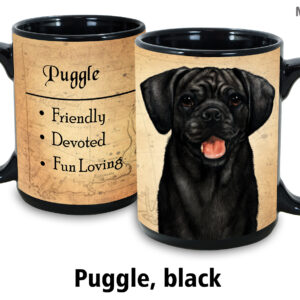 Puggle, Black Mug